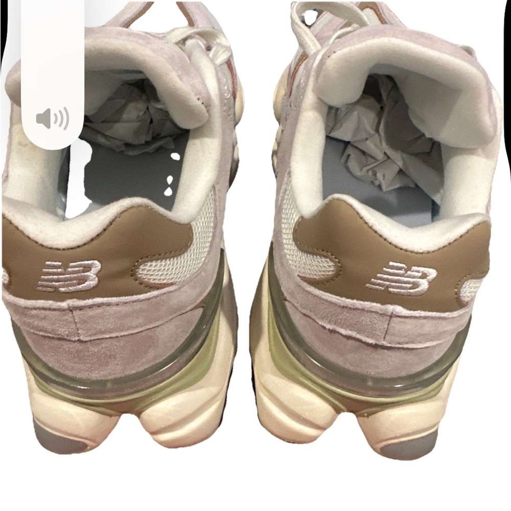 New Balance Women's Cream and Tan Athletic Shoes - Picture 2 of 8